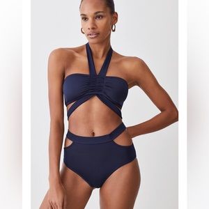 Karen Millen 2 piece Navy Small/ retails $120
